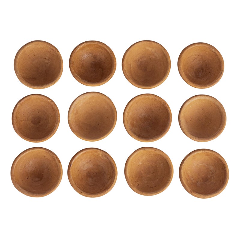 Creative Co-Op Terracotta Bowl in Jute Bag, Set of 12 - Image 4